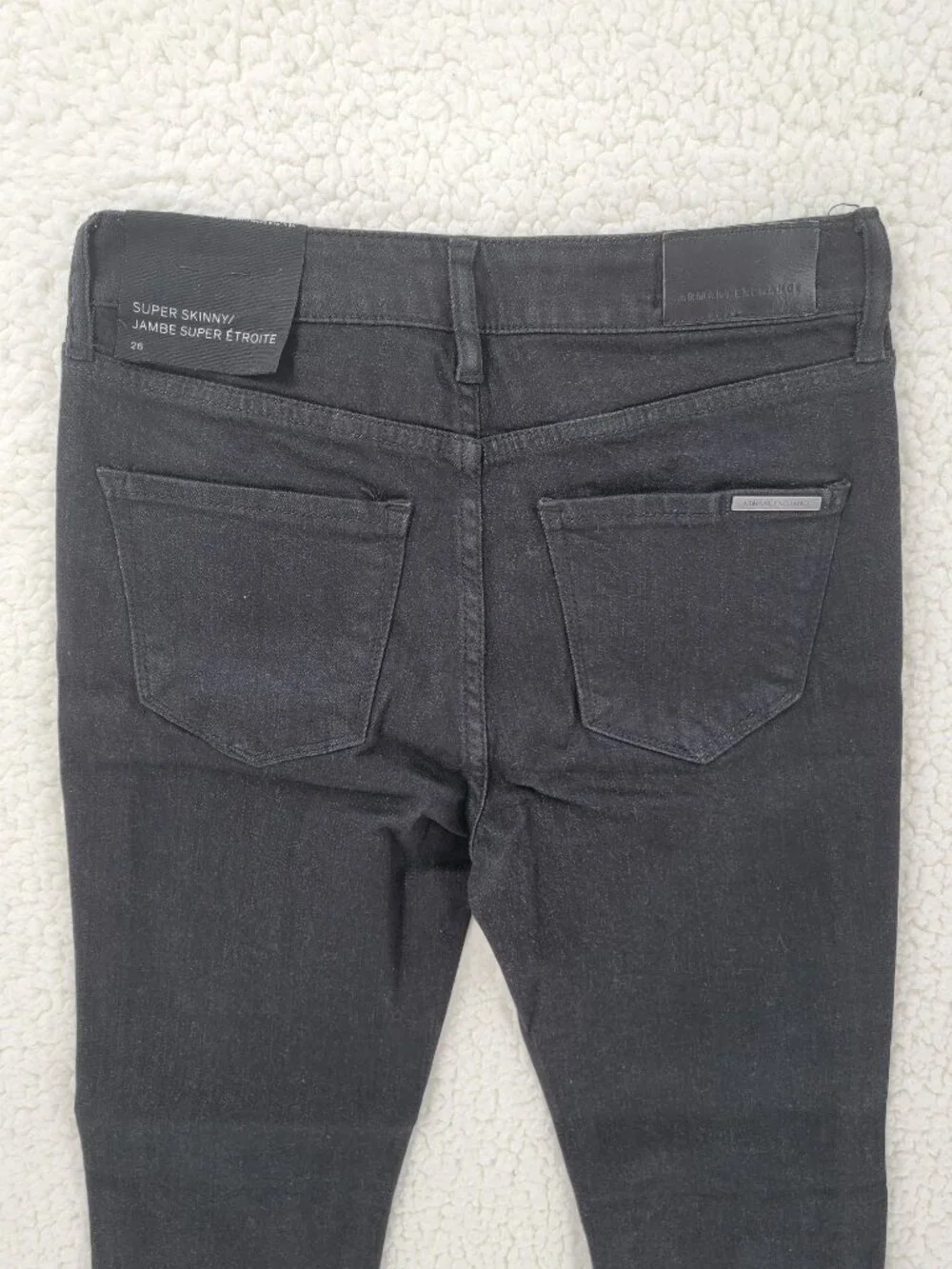 A|X Armani Exchange Women's Super Skinny Jeans Black, W26 x L28